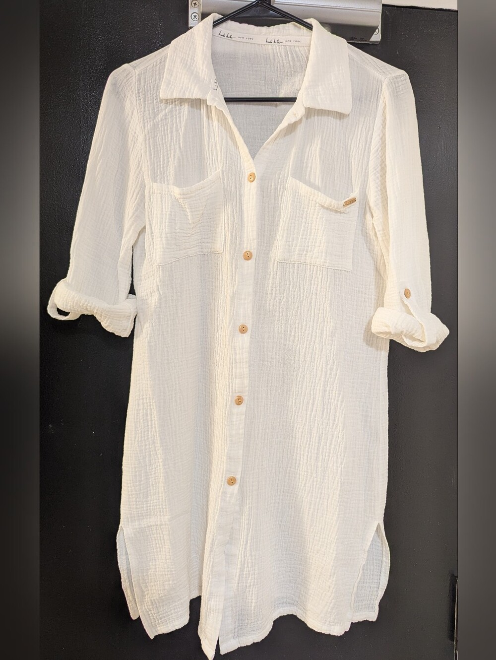 Nicole Miller New York White Shirtdress